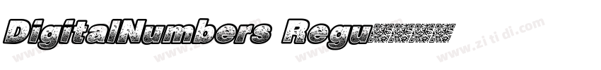DigitalNumbers Regu字体转换